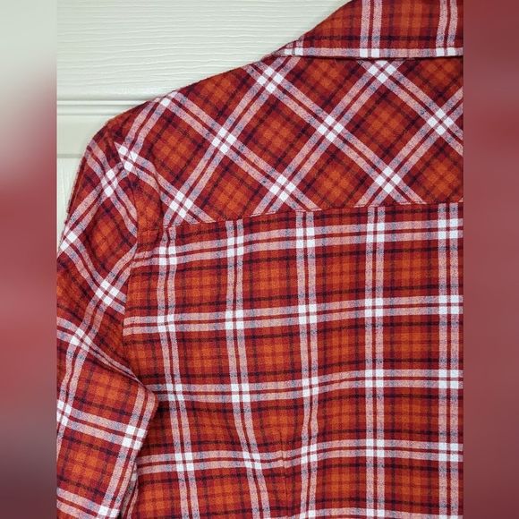 Aritzia TNA Plaid Flannel Light Shacket - Picture 5 of 7